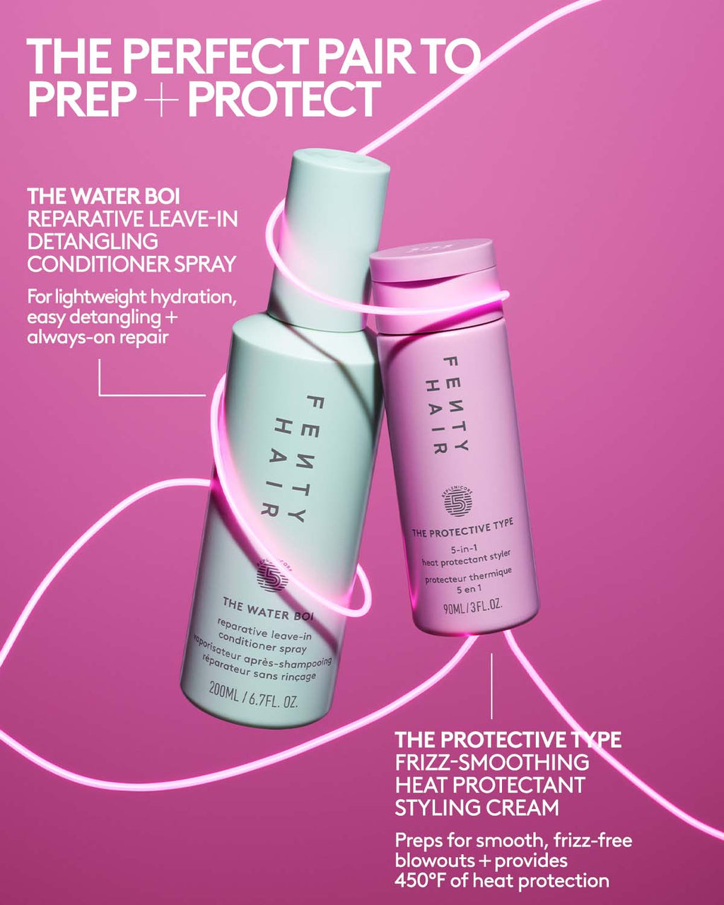 The Hydrated + Hot Ones Leave-in Conditioner + Heat Protectant Duo